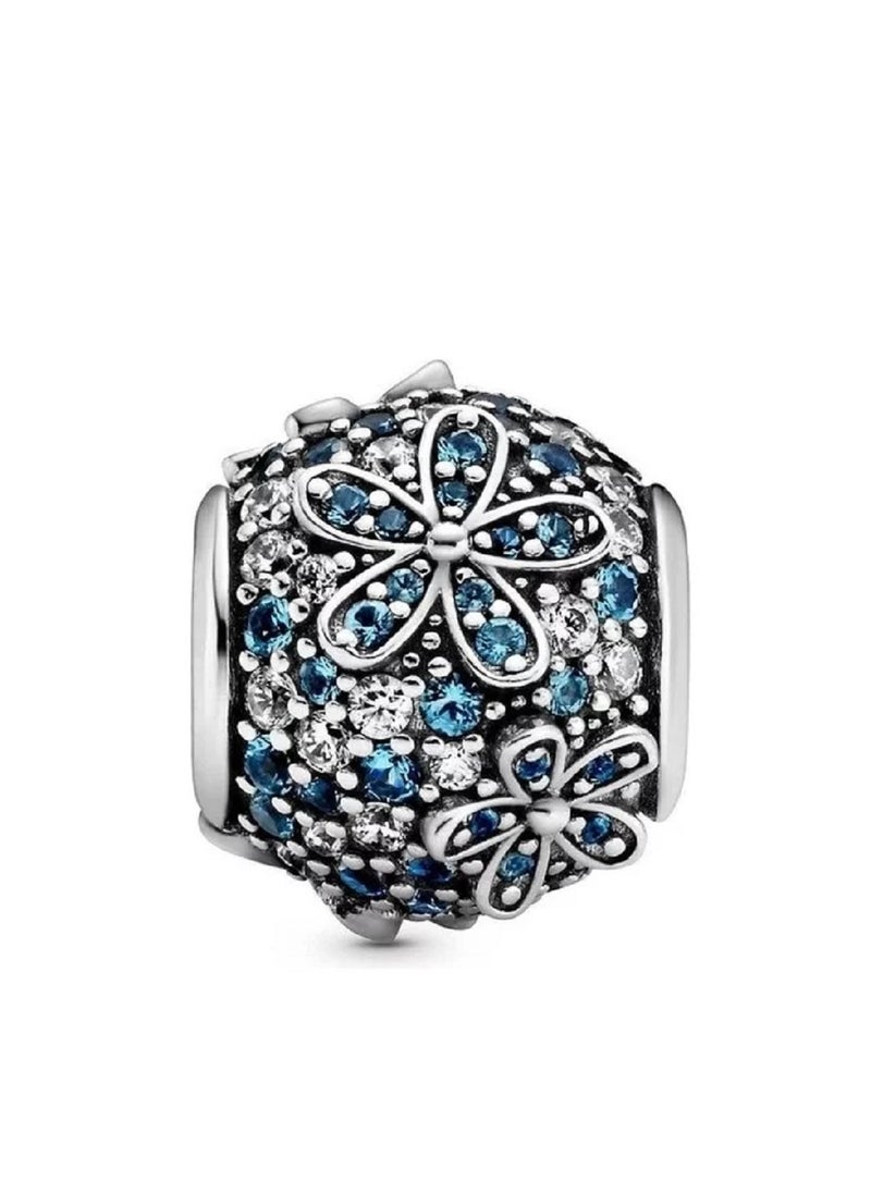 Pandora Violet - Pandora pavé flower necklace - Image 1