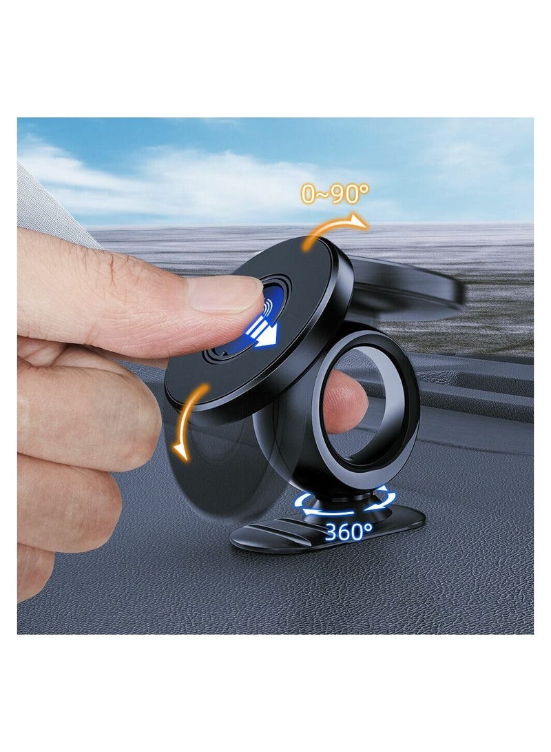 HEXABEX حامل مغناطيسي للسيارة، حامل مغناطيسي عالمي دوار للهاتف المحمول للسيارة، أسود - Image 3