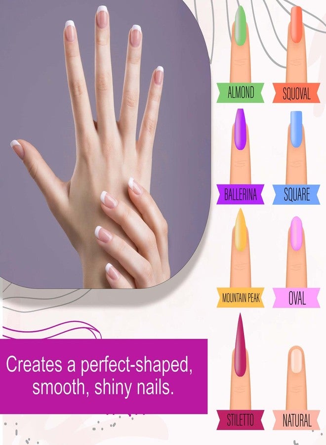 BACKSCRATCHERS 2+2 File and Buffer - Double Sided- Shining and Smoothing Nail File - Image 4