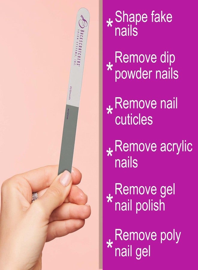 BACKSCRATCHERS 2+2 File and Buffer - Double Sided- Shining and Smoothing Nail File - Image 3