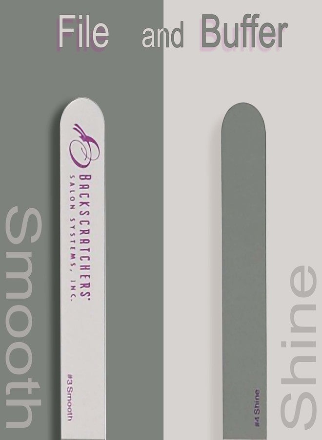 BACKSCRATCHERS 2+2 File and Buffer - Double Sided- Shining and Smoothing Nail File - Image 2