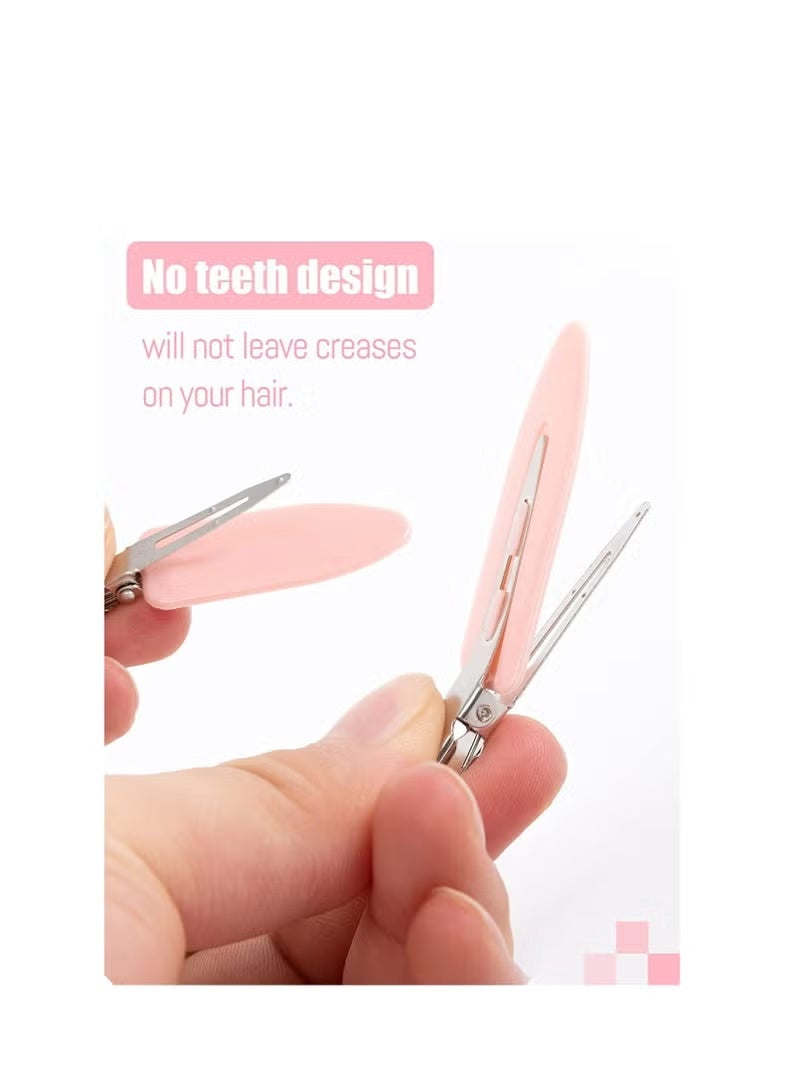 Gecomo 12 Pcs No Crease Hair Clips - 6 Assorted Colors, No Bend/Curl Design, Perfect for Makeup, Styling & Daily Use - Image 2