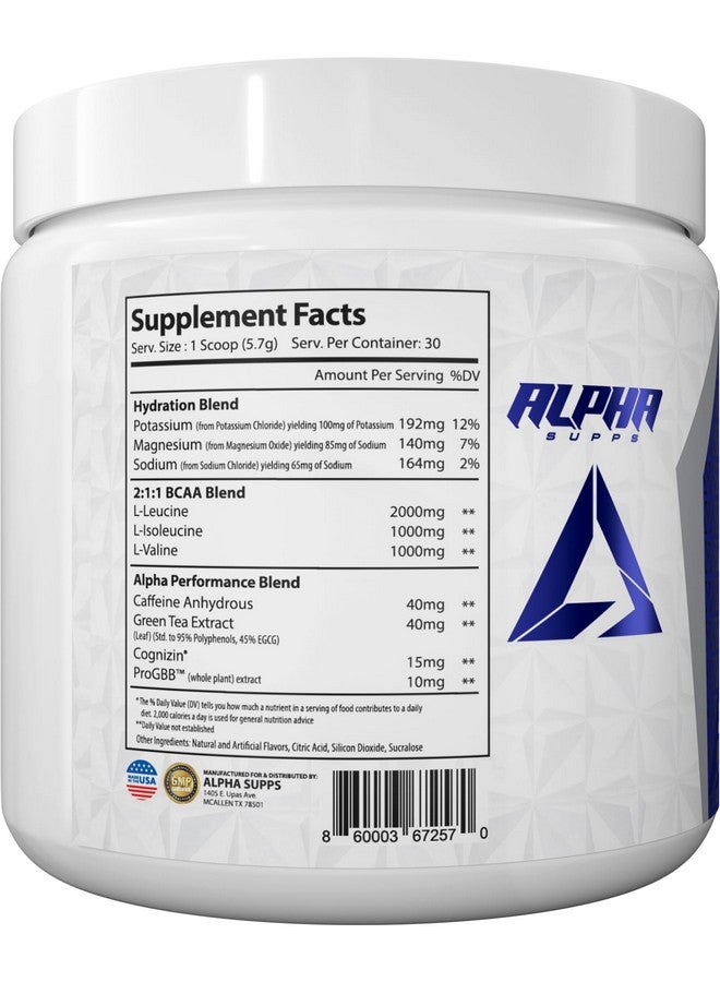Alpha Supps Amino NRG+ BCAA Amino & Energy Recovery Powder - Hydration Blend with Electrolytes - Focus Blend for Optimal Performance Support in Men & Women (30 Servings, Fruit Burst) - Image 3