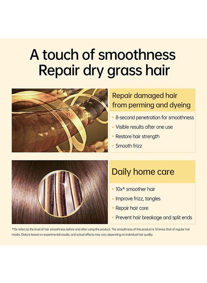 PURC 8s Revitalizes Hot Dyeing Damaged Hair Mask 70ml, Damaged Hair Mask Professional Keratin Treatment, Instantly Smooths Frizz Daily Care, Perm and Dye Repair Conditioner, Advanced Hair Mask - Image 3