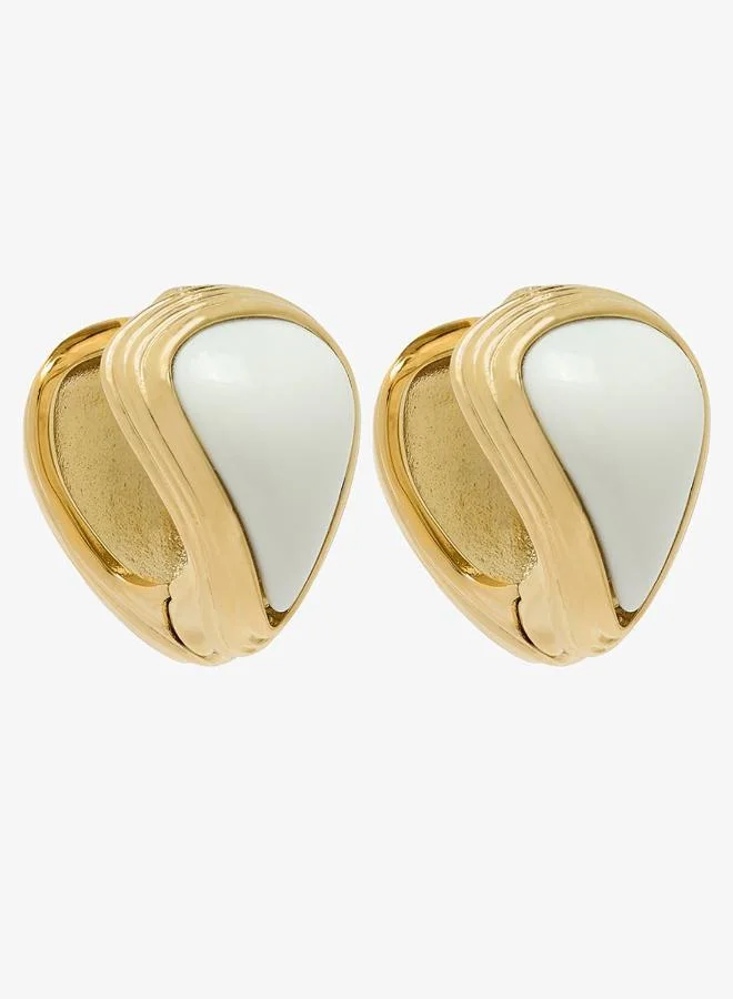 Logo 23Mm Polished Resin Huggies
