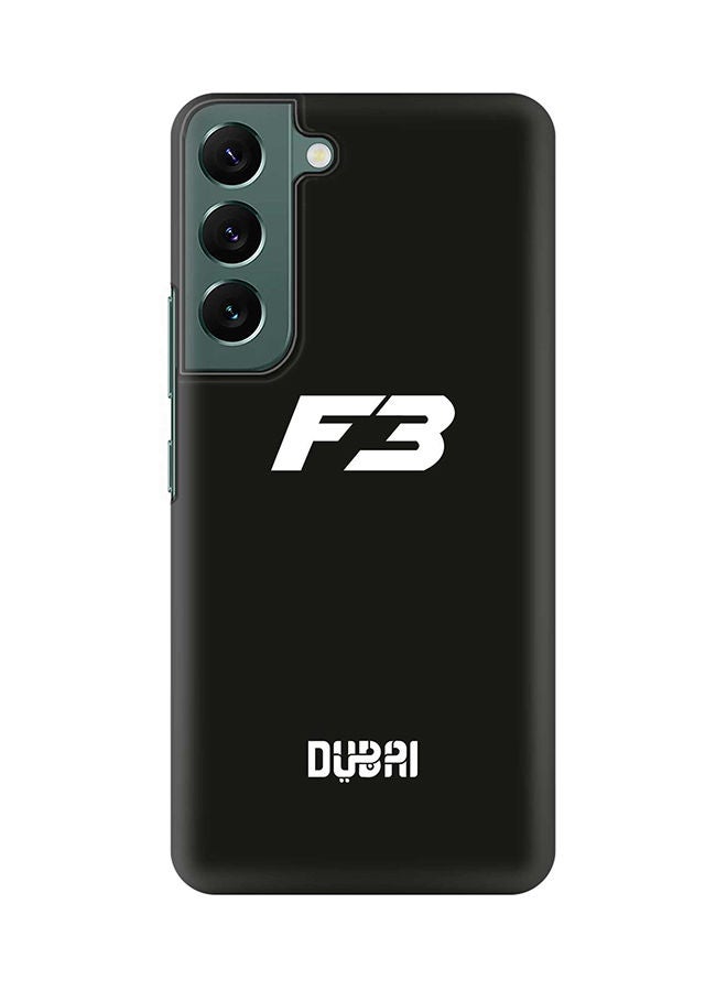 ستايلايزد جراب لهاتف جالاكسي S22 بلس رفيع سناب كلاسيك سيريز شيلد بطباعة نهائية غير لامعة -  فز 3 دبي بلاك - Image 1