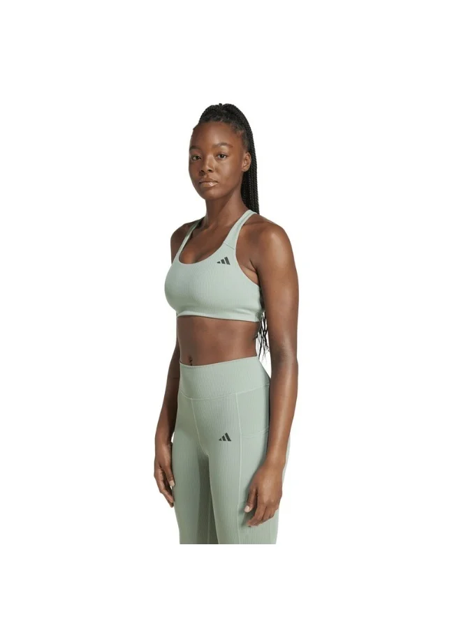 adidas Originals adidas PWI RIB MS Green Training BRA for Women - 2XSB