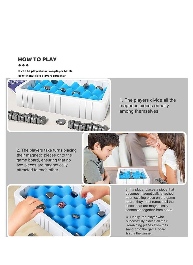 DMG TECH Magnetic Chess Game Set Magnet Game Magnetic Stones Game Magnet Board Game  - Image 3