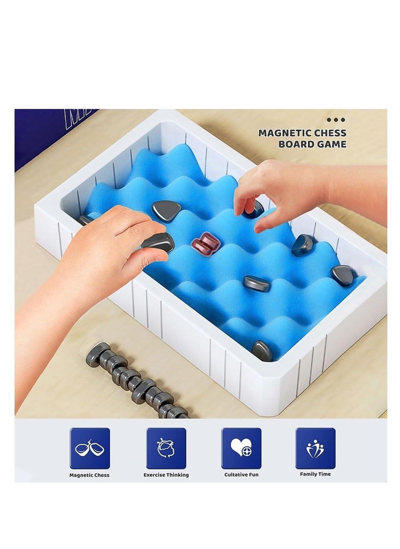 DMG TECH Magnetic Chess Game Set Magnet Game Magnetic Stones Game Magnet Board Game  - Image 2