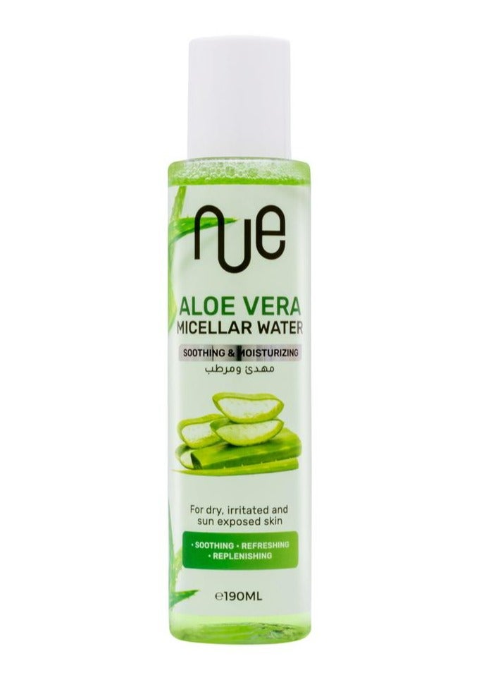 Nue Nue Aloe Vera Micellar Water Face Cleanser Makeup Remover 190ML 