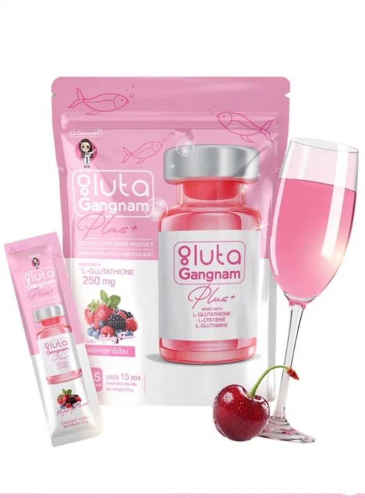 جلوتا دكتور غانغنام غلوتا غانغنام بلس | مكمل غذائي إل-غلوتاثيون ٢٥٠ ملغ | دعم البشرة والعافية | ١٥ كيسًا - Image 1