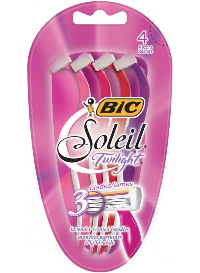 BIC Soleil Twilight Disposable Razor, Women, 4-Count (Pack of 6) - Image 1