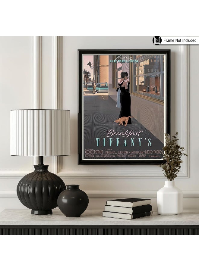Home Trove Poster Master Breakfast At Tiffany'S Movie Poster - Audrey Hepburn Print - Fashion Art - Gift For Men, Women & Fan - Classic Decor For Home Theater, Bedroom, Office Or Studio - 8X10 Unframed Wall Art - Image 3