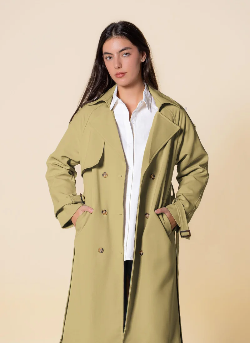 SHAPES BELTED TRENCH COAT