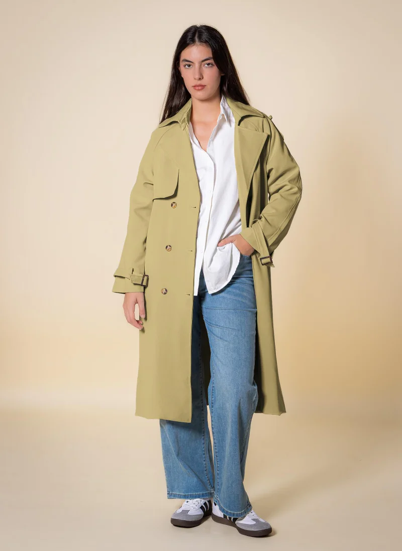 SHAPES BELTED TRENCH COAT