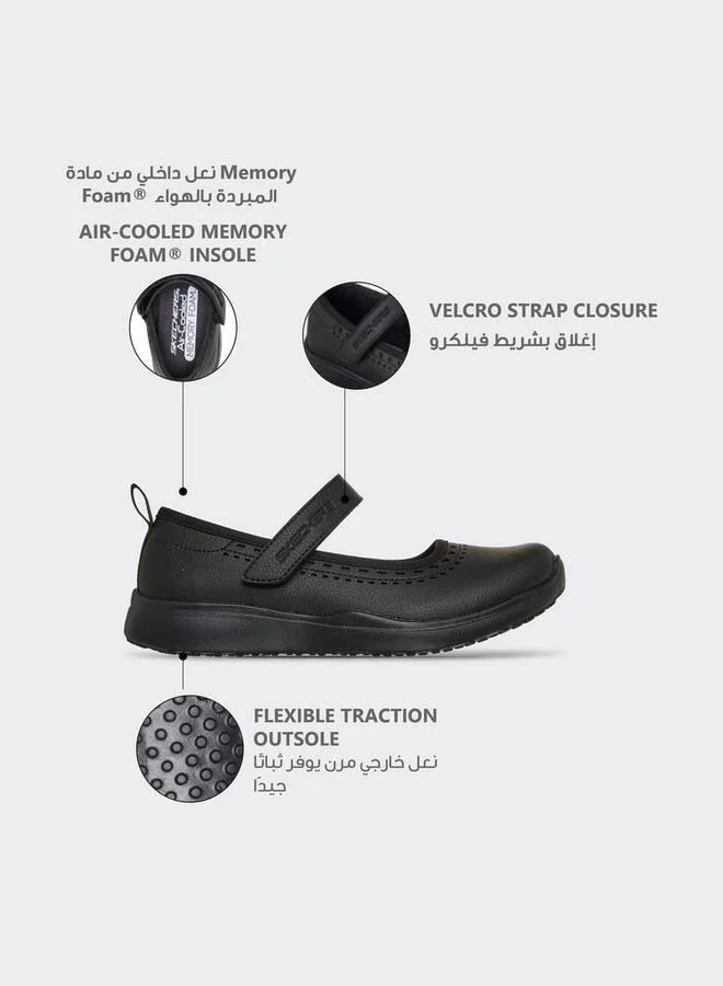 Skechers Girls Hook & Loop Mary Jane School Shoes