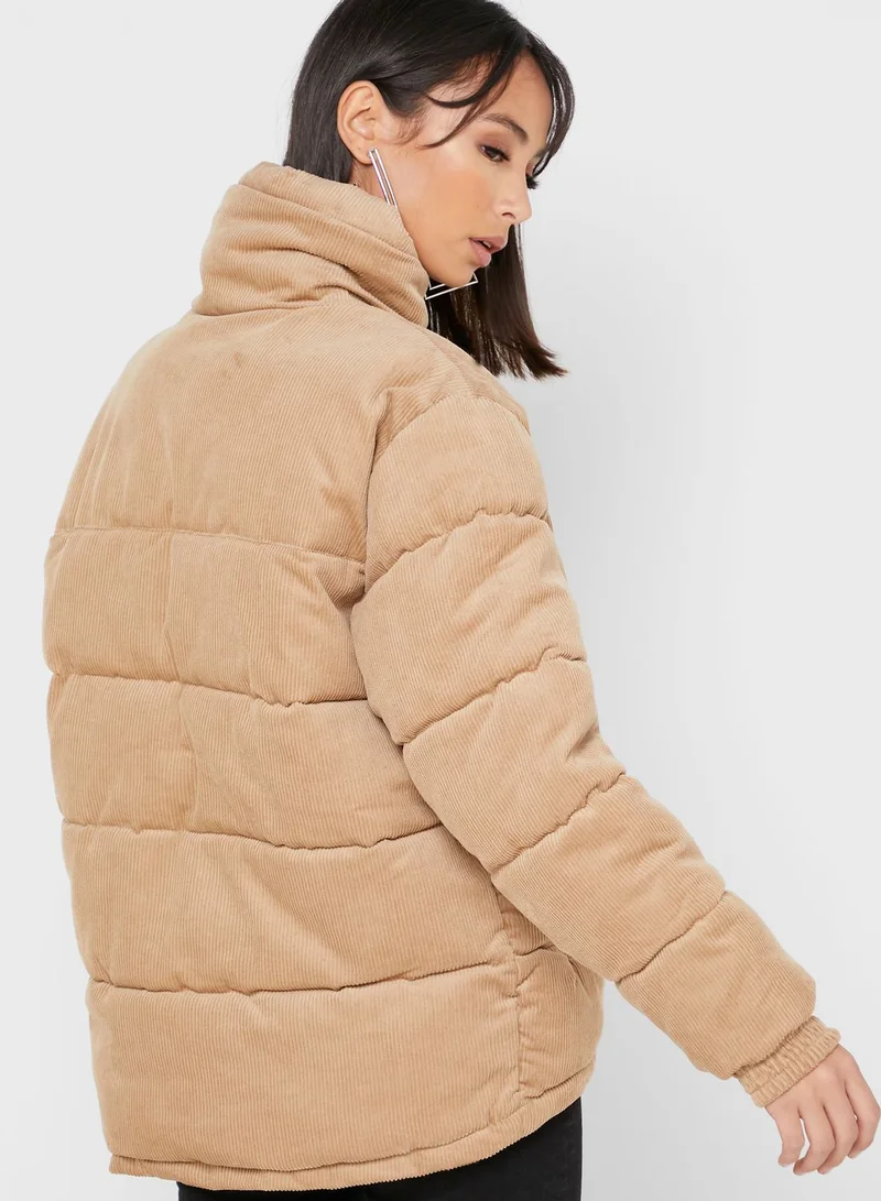 Karl Kani Retro Reversible Cord Puffer Jacket