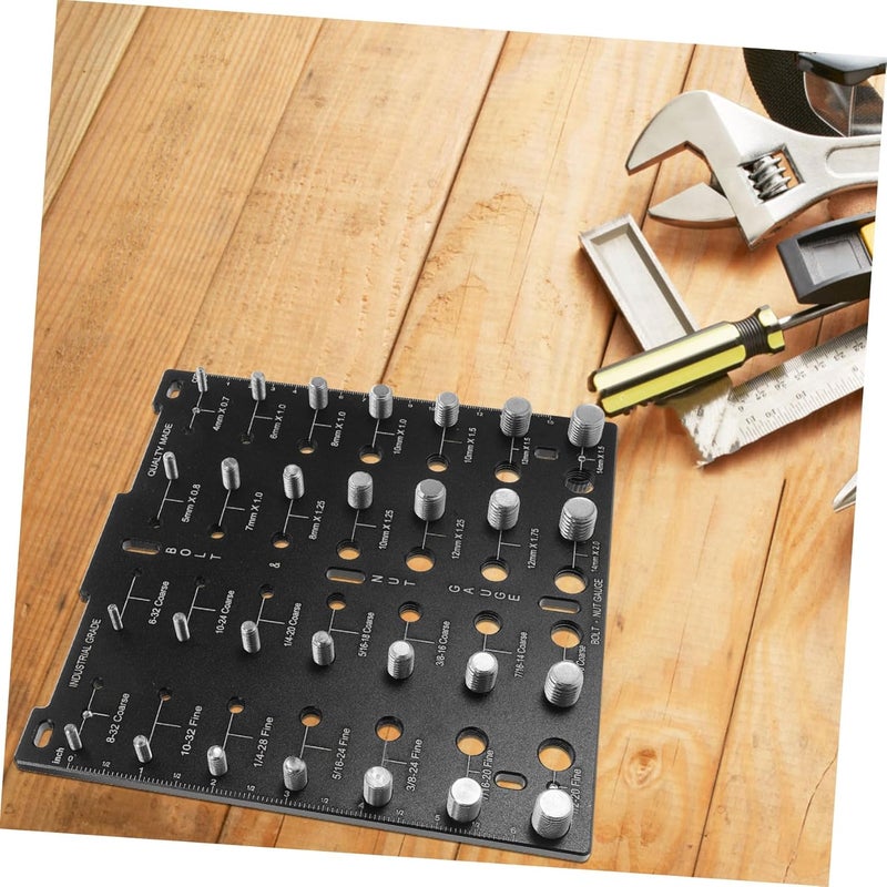 أداة قياس خيط البرغي والصامولة - محدد الحجم بالبوصة والمتر - Image 5