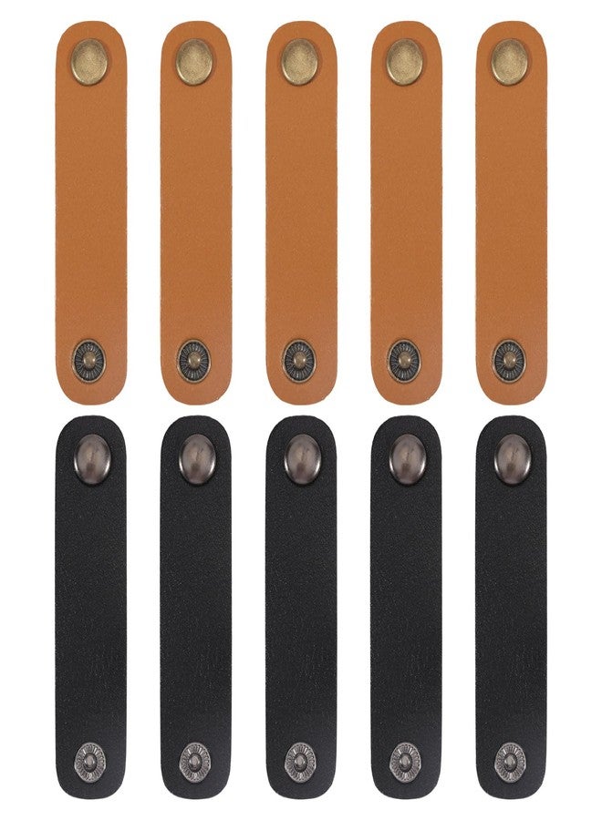beinkmake 10Pcs Leather Scarf Clasp Clips Silk Scarf Buckle Fashion Buckle Ring Clasp Holder Clothing Accessories for Decor Tie Ribbon Neckerchief Shawl - Image 1