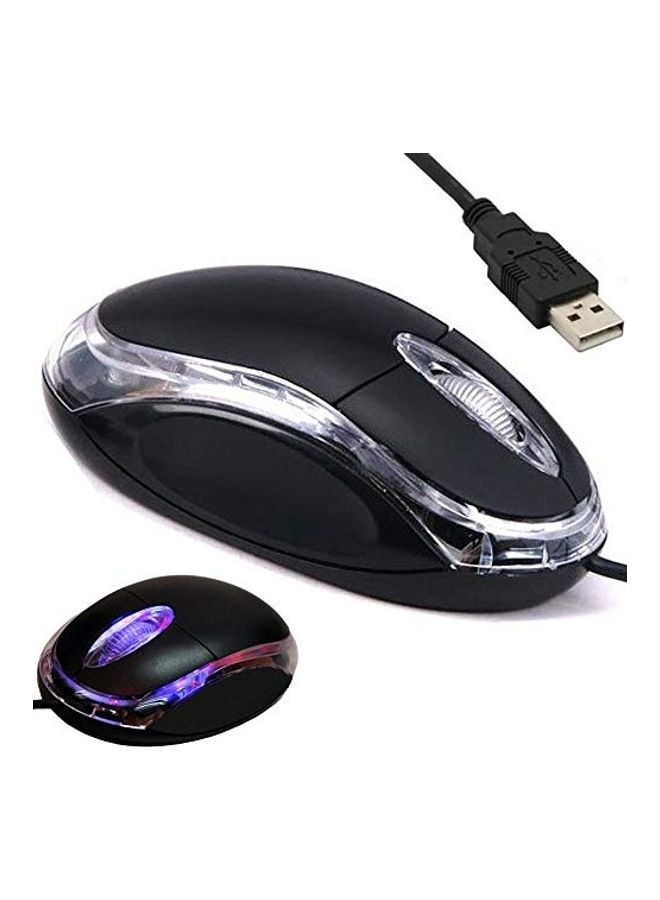 ANRANK UM2030AK Black USB Optical 3-Button 3D Mouse Scroll Wheel LED Light Mouse Mice for PC Laptop Computer - Image 5
