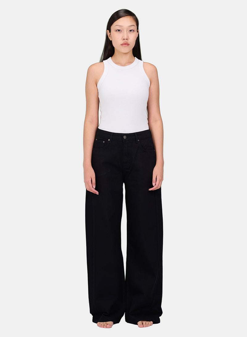 TGS Black Flared Leg Women Jeans - Image 1
