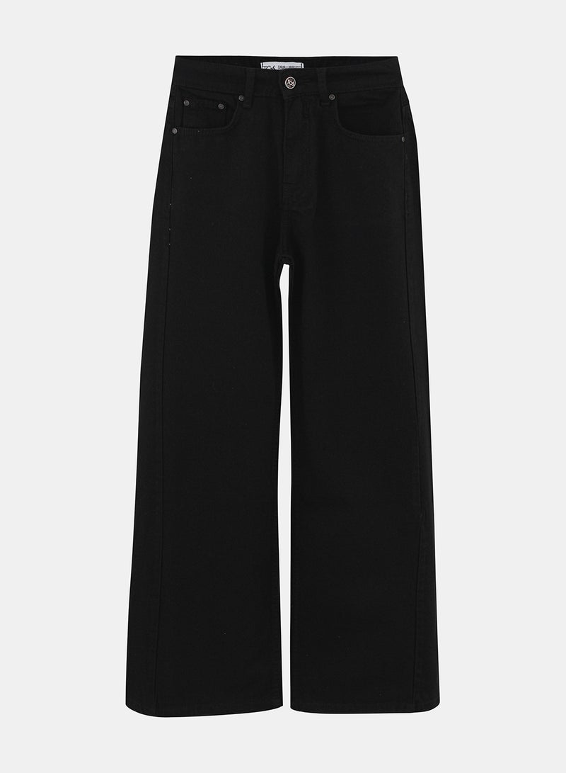 TGS Black Flared Leg Women Jeans - Image 3