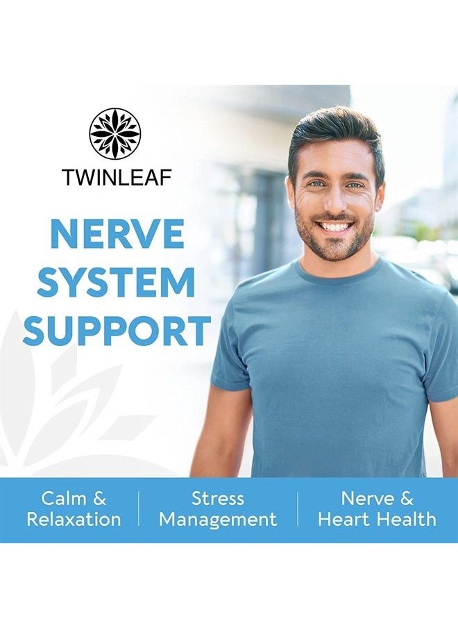 TWINLEAF - Magnesium Brain Booster Made in USA - Supports Brain Health & Function as Natural Calm, Relax Aid - Nootropic Magnesium Memory, Concentration & Focus Pills That Promote Better Rest - Image 1