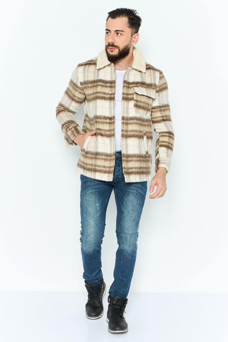 Night Addict Men Textured Soft Shell Jacket, Multicolor - Image 2
