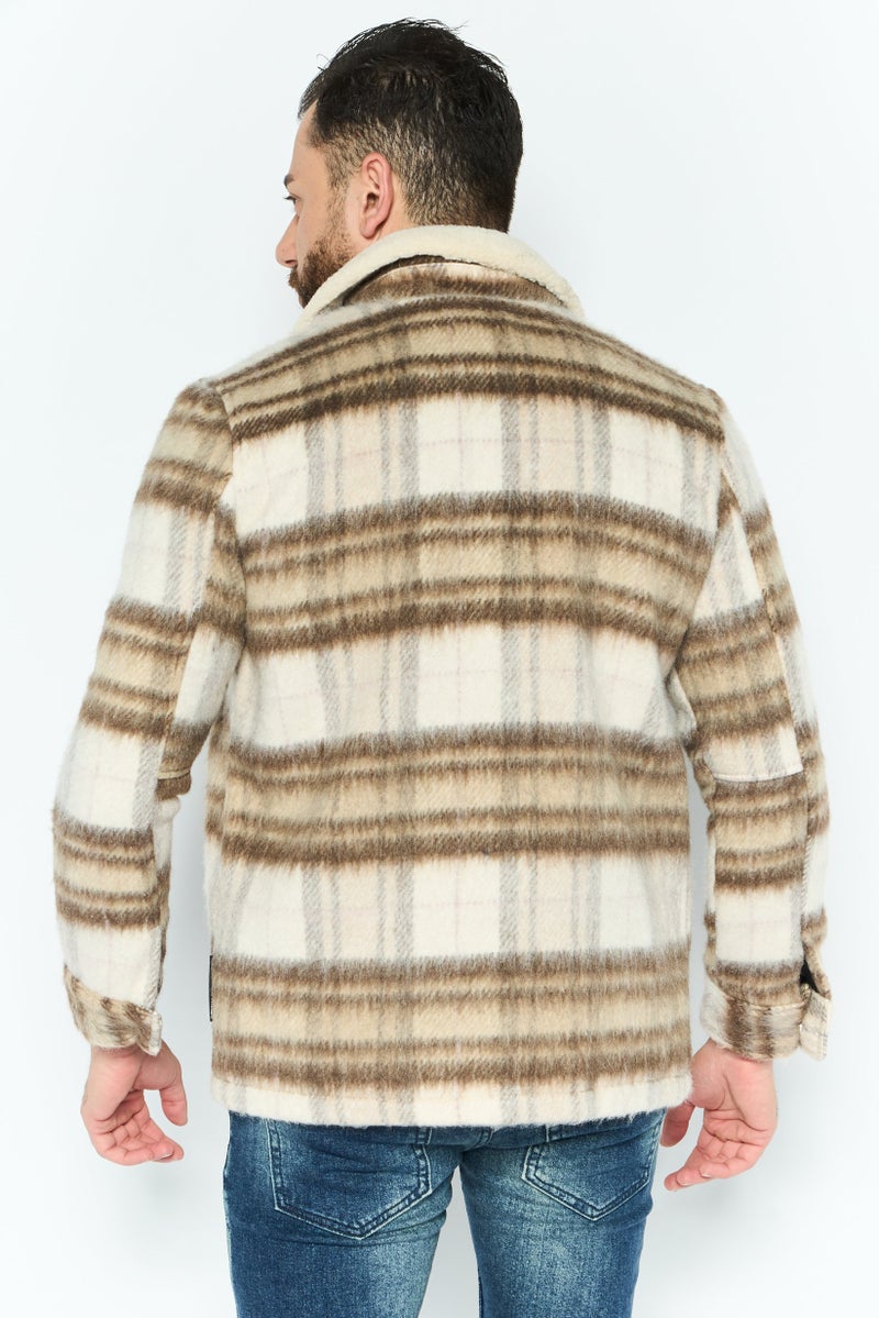 Night Addict Men Textured Soft Shell Jacket, Multicolor - Image 4