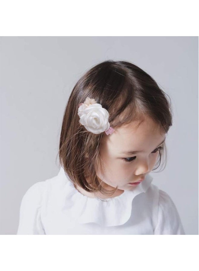 mligril Baby Girls Flower Hair Clips 3pcs Hair Bows Alligator Barrettes for Infant Toddler - Image 3