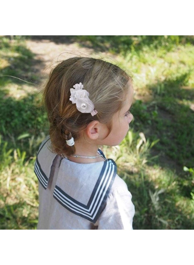 mligril Baby Girls Flower Hair Clips 3pcs Hair Bows Alligator Barrettes for Infant Toddler - Image 2