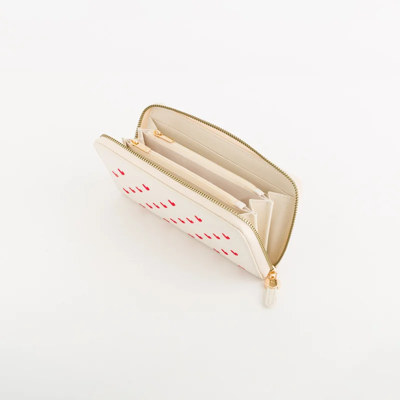 CARPISA Women's Leather Wallet Lilia Wallet V2 Butter/Lipstick Red