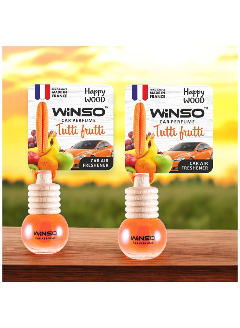 وينسو معطر جو فاخر – Happy Wood Tutti Frutti a Fragrance برائحة غريبة وساحرة. العطر مصنوع في فرنسا C160 (عبوة من قطعتين) - Image 3