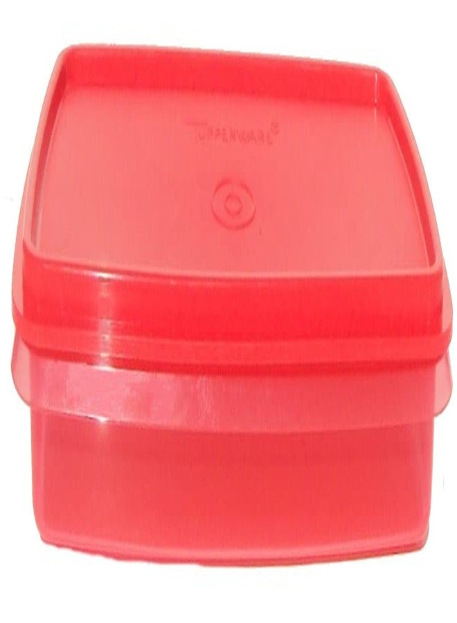 Tupperware Deli Meat or Cheese Keeper Slim Line 9 x 5 Inch Container in Strawberry Red - Image 1
