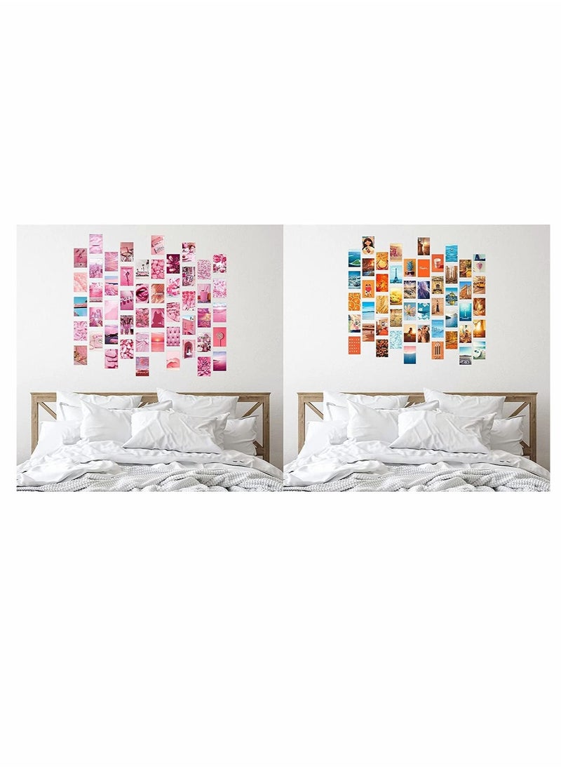 Excefore Wall Collage Kit,  Wall Collage Kit Aesthetic Room Decor, Pink Posters for Room Aesthetic, Wall Decor Aesthetic, 50PCS 4x6 Inch Room Decor Pictures for Bedroom Wall Decor for Teen Girls  - Image 5