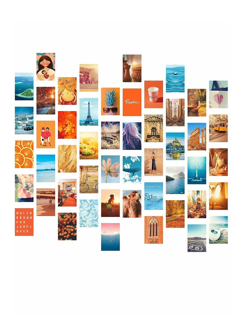 Excefore Wall Collage Kit,  Wall Collage Kit Aesthetic Room Decor, Pink Posters for Room Aesthetic, Wall Decor Aesthetic, 50PCS 4x6 Inch Room Decor Pictures for Bedroom Wall Decor for Teen Girls  - Image 1
