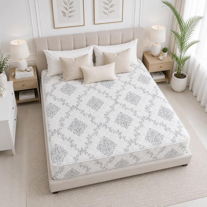 Zavora Homes Extra Firm Medical Mattress |(W140xL190xH17cm)|(17cmThickness)|Orthopedic Foam  | Back Pain Relief | American Tricot Fabric - soft White Fabric - Image 5