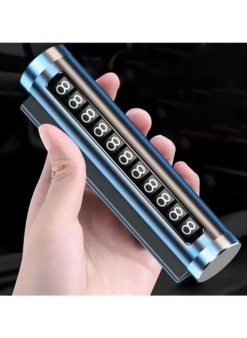 LIMITLESS Universal Temporary Car Parking Card Rotate Car Parking Accessories for Car Auto Accessories Flip Temporary Phone Number Plate Metal Dash Board Inside The Car  - Image 3