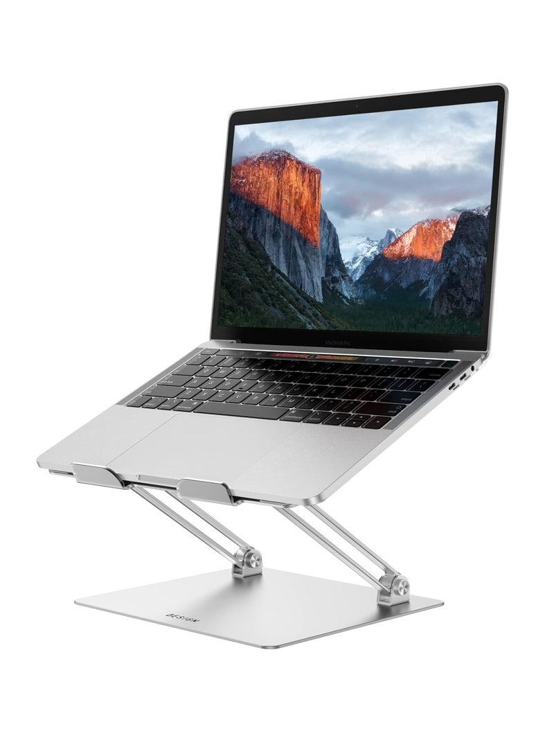 B-Zen LS10 Adjustable Ergonomic Aluminum Laptop Stand Notebook and Computer Lifter Compatible with Air, Pro, Dell Watch and Lenovo Laptops Size 25 36cm Aluminum Basen  - Image 2
