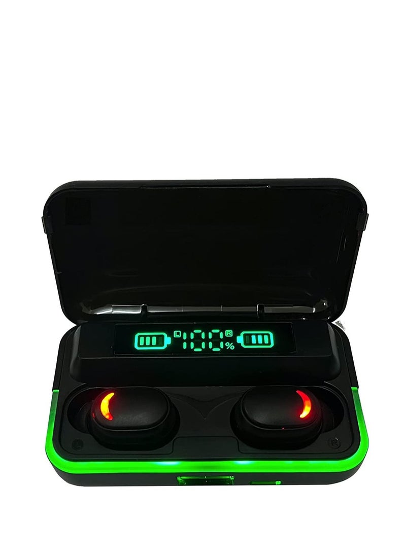 E10 in-Ear Stereo BT Earphones Noise Reduction Waterproof Wireless Earbuds with LED-Digital Display Compatible with iOS Android