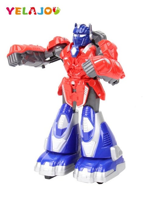RC Boxing Robots，Remote Control Battle Robot Toys For Kids With Cool Light & Sound Effects.