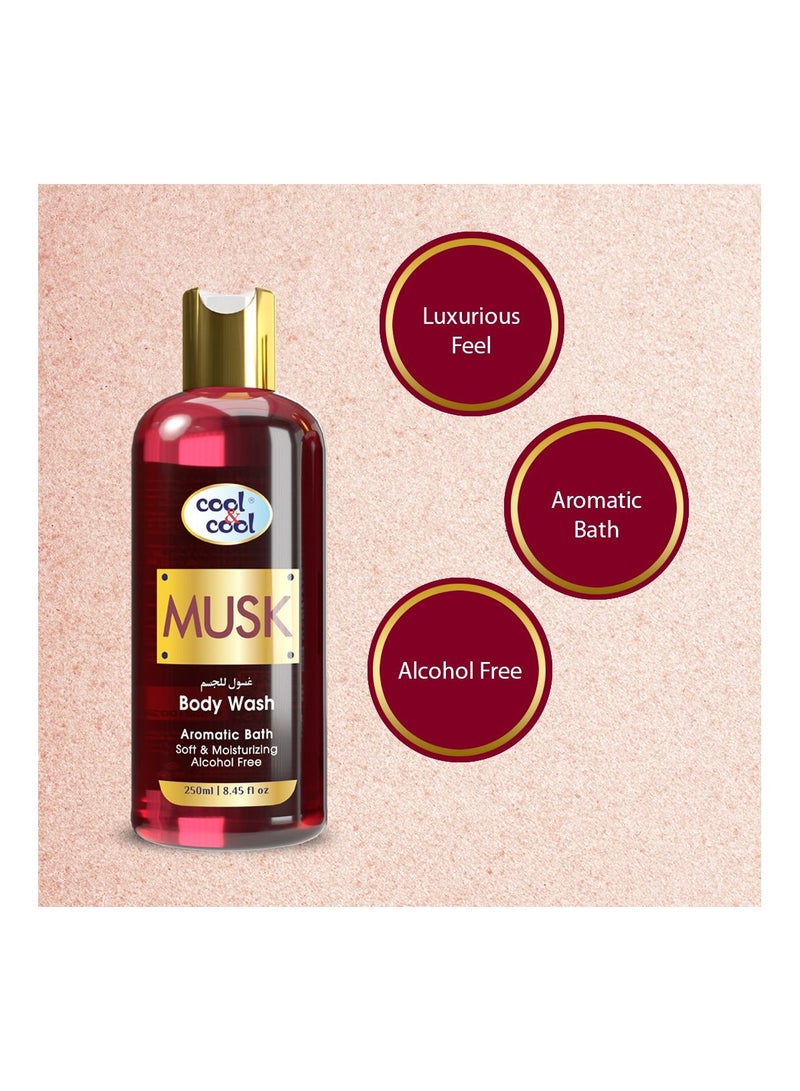 كول اند كول غسول الجسم كول آند كول مسك 250 مل غني بفيتامين E، ناعم وكريمي ومرطب - Image 3