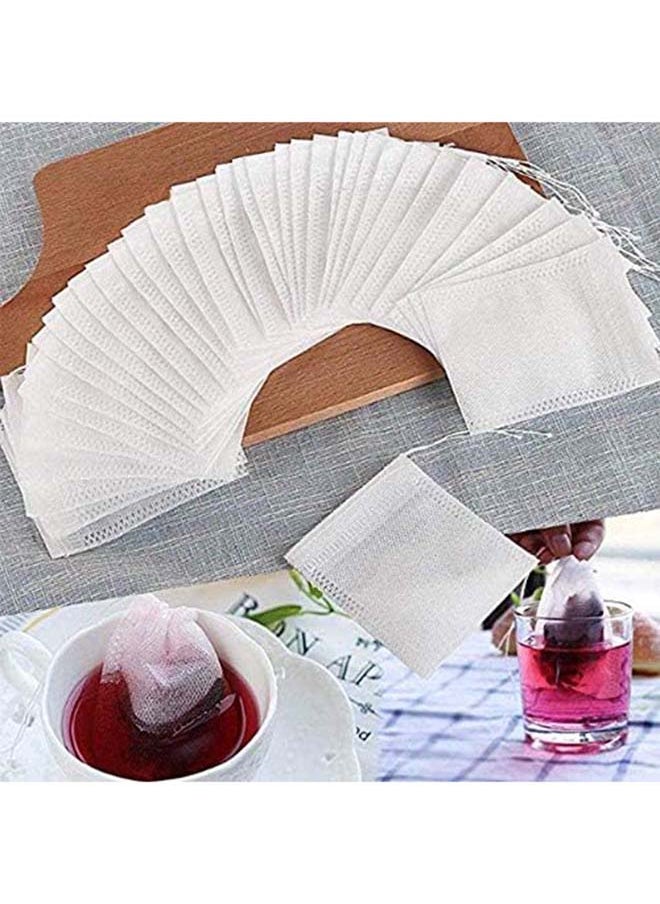 Generic 200 Piece Empty Non Woven Drawstring Tea Bags Disposable Filter Bags  - Image 1