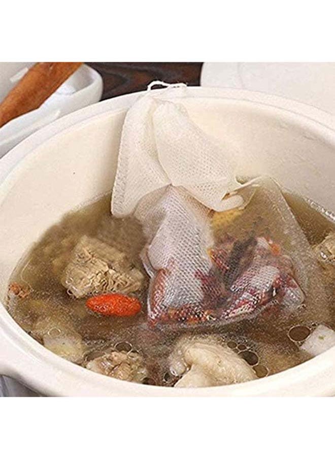 Generic 200 Piece Empty Non Woven Drawstring Tea Bags Disposable Filter Bags  - Image 5