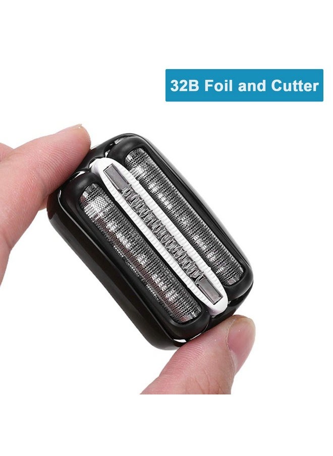 32B Shaver Foil Replacement And Cutter For Compatible With Braun Series 3 Shaver Razor Blade Cassette Head Compatible With Braun 320 330 340 350Cc 370Cc4 390Cc4 Models By Ketofa