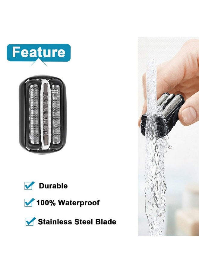 32B Shaver Foil Replacement And Cutter For Compatible With Braun Series 3 Shaver Razor Blade Cassette Head Compatible With Braun 320 330 340 350Cc 370Cc4 390Cc4 Models By Ketofa
