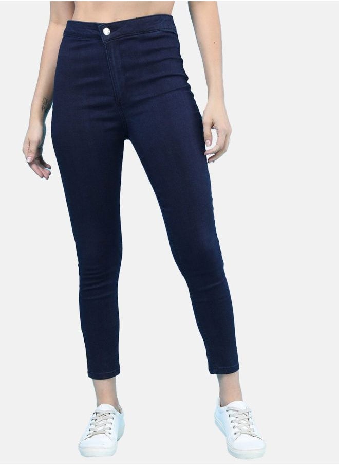 Freehand - Women Super Skinny Solid High-Rise Denim Jeggings - Image 1