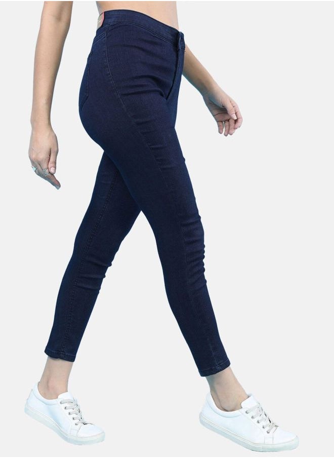 Freehand Women Super Skinny Solid High-Rise Denim Jeggings  - Image 3
