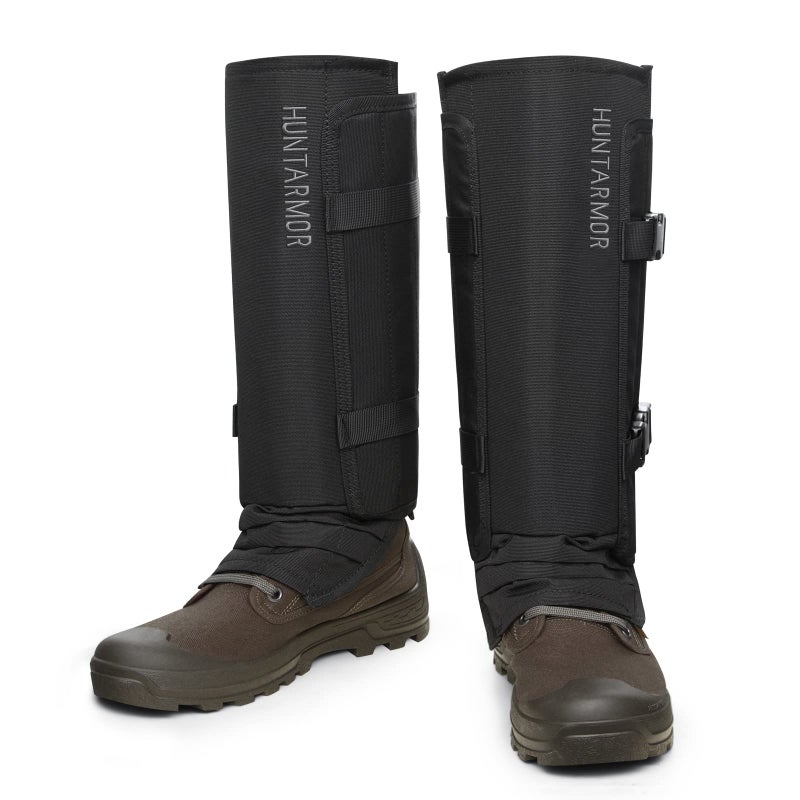 HUNTARMOR Snake Gaiters Leg Guards: Waterproof Snake Chaps for Hunting, Adjustable Leg Gaiter Snake Bite Protection for Lower Legs, Lightweight Flexible Design Snake Guards Fits Men & Women - Image 1
