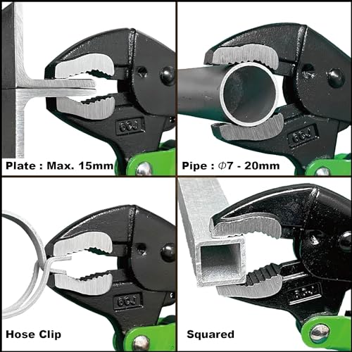 ENGINEER PZ-67 Auto Locking Pliers with Screw Remover, Screw Saurus VP-4 Crushed/Rusted Screw Remover For φ0.1-0.37 inches (3-9.5 mm) - Image 5
